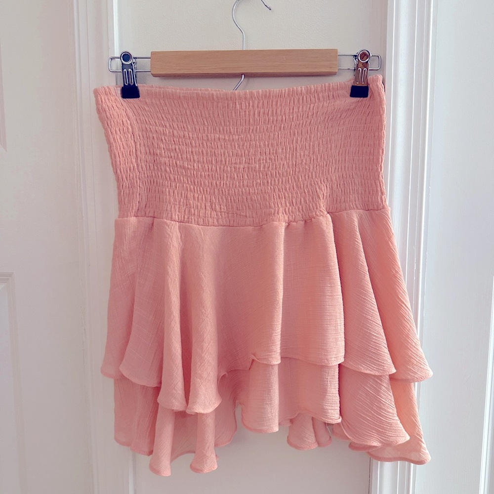 coral skirt